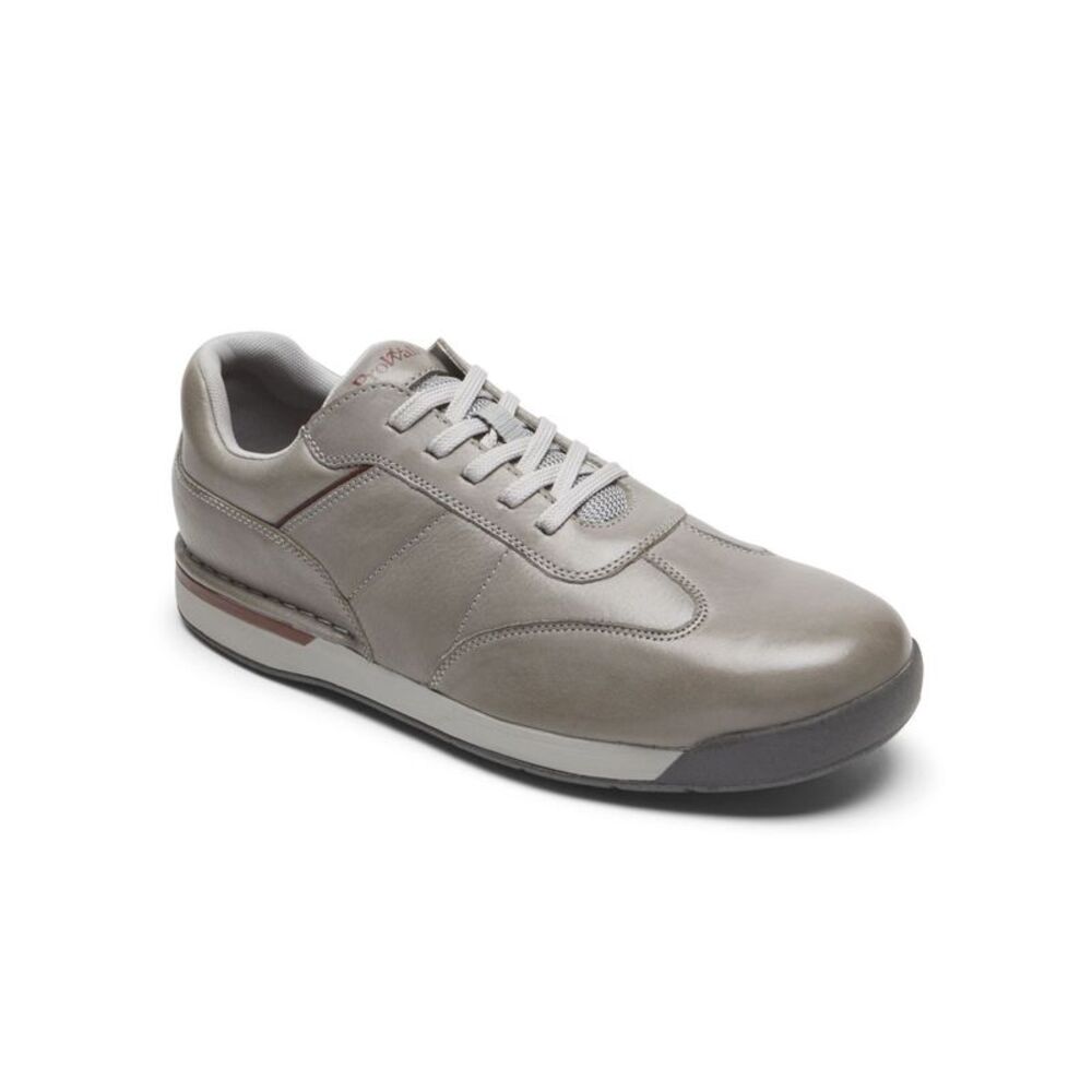 NWT ROCKPORT Mens Gray 7200 Plus Toe Wedge Leather Athletic Walking Shoes 8.5 M